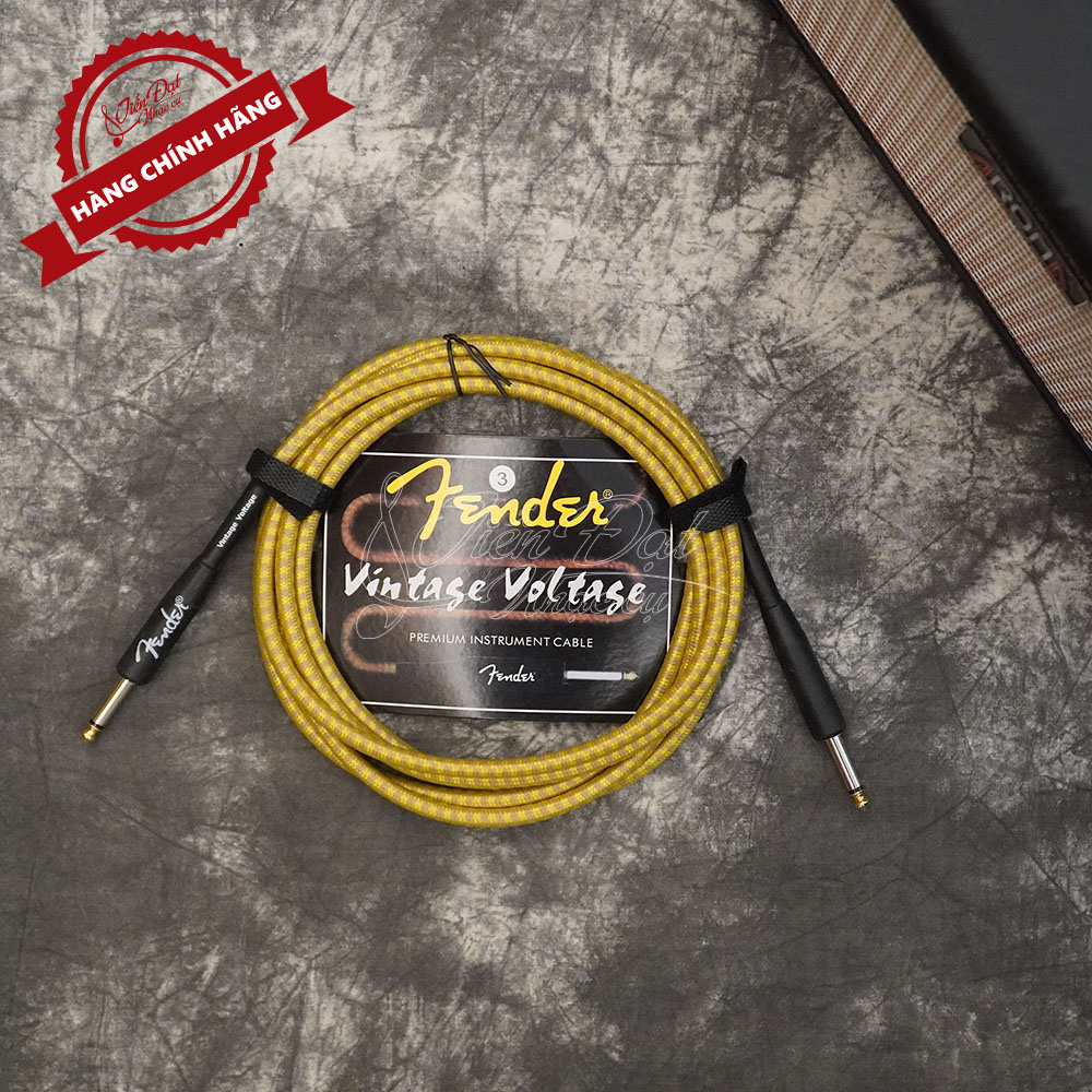 Dây Line (Jack) Guitar Ra Loa (Amply) Fender Loại 3m, 6m, 10m, Bọc Vải Chống Rối Và Không Bị Gãy Dập (Giao Màu Ngẫu Nhiên)