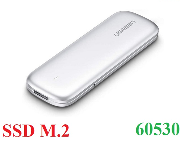 Hộp đựng ổ cứng SSD M.2 Sata NGFF Ugreen 60530 chuẩn kết nối USB 3.0 - Hàng chính hãng