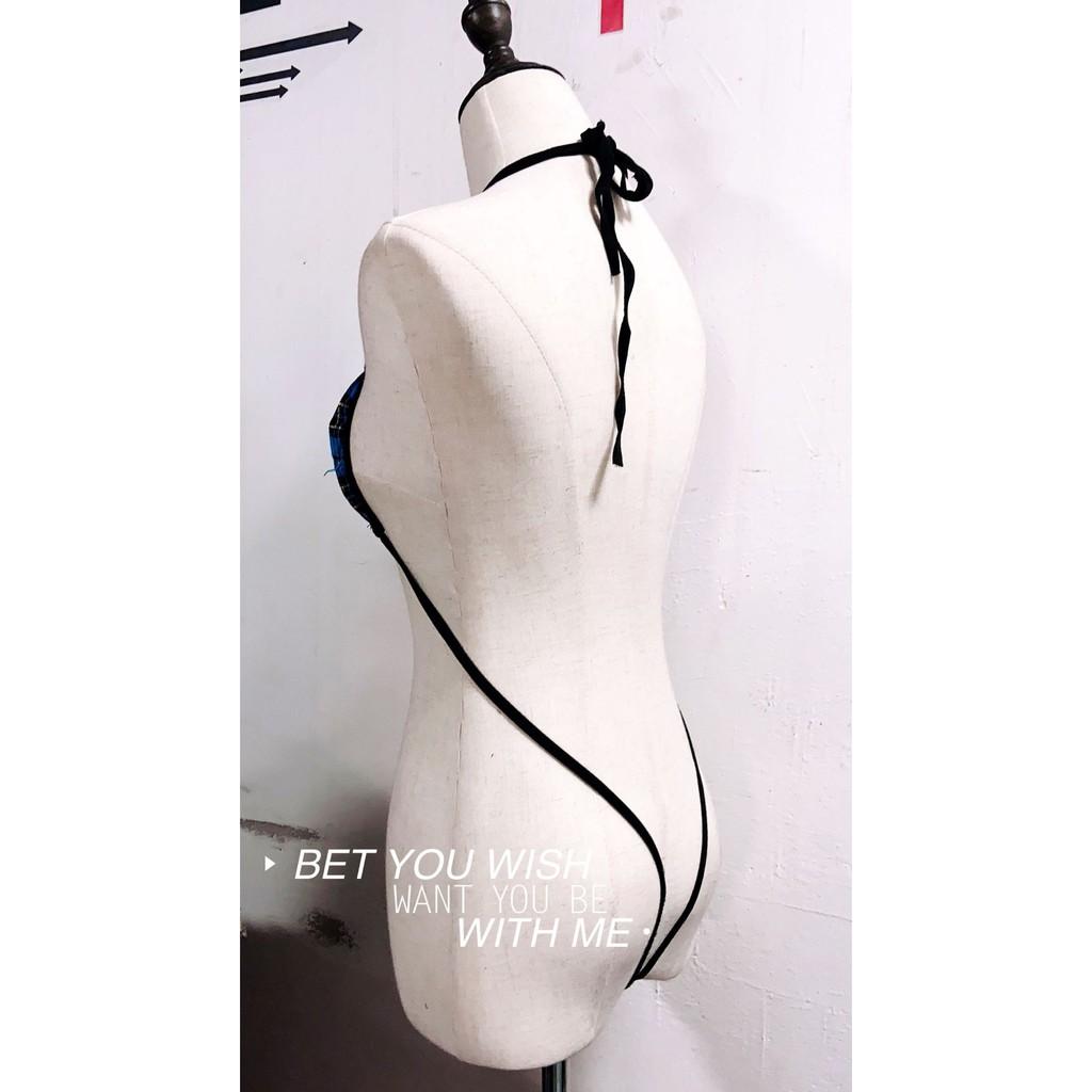Bộ kẻ 2 mảnh siêu sexy 19225