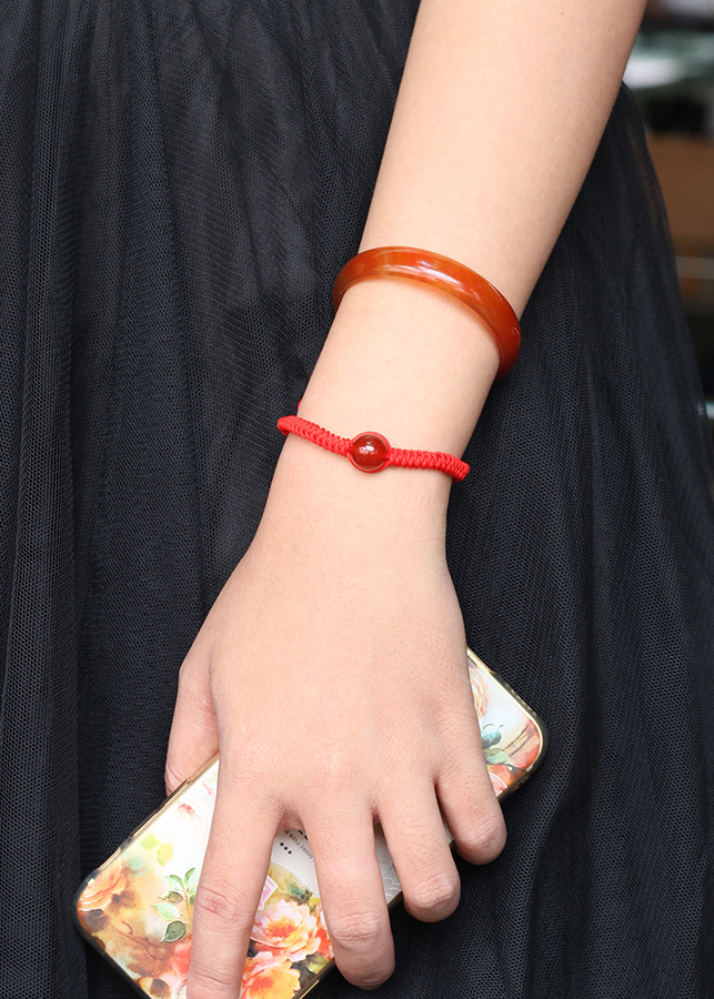 Vòng Tay Kết Dây Hạt Mã Não Đỏ Ngọc Quý Gemstones GA12