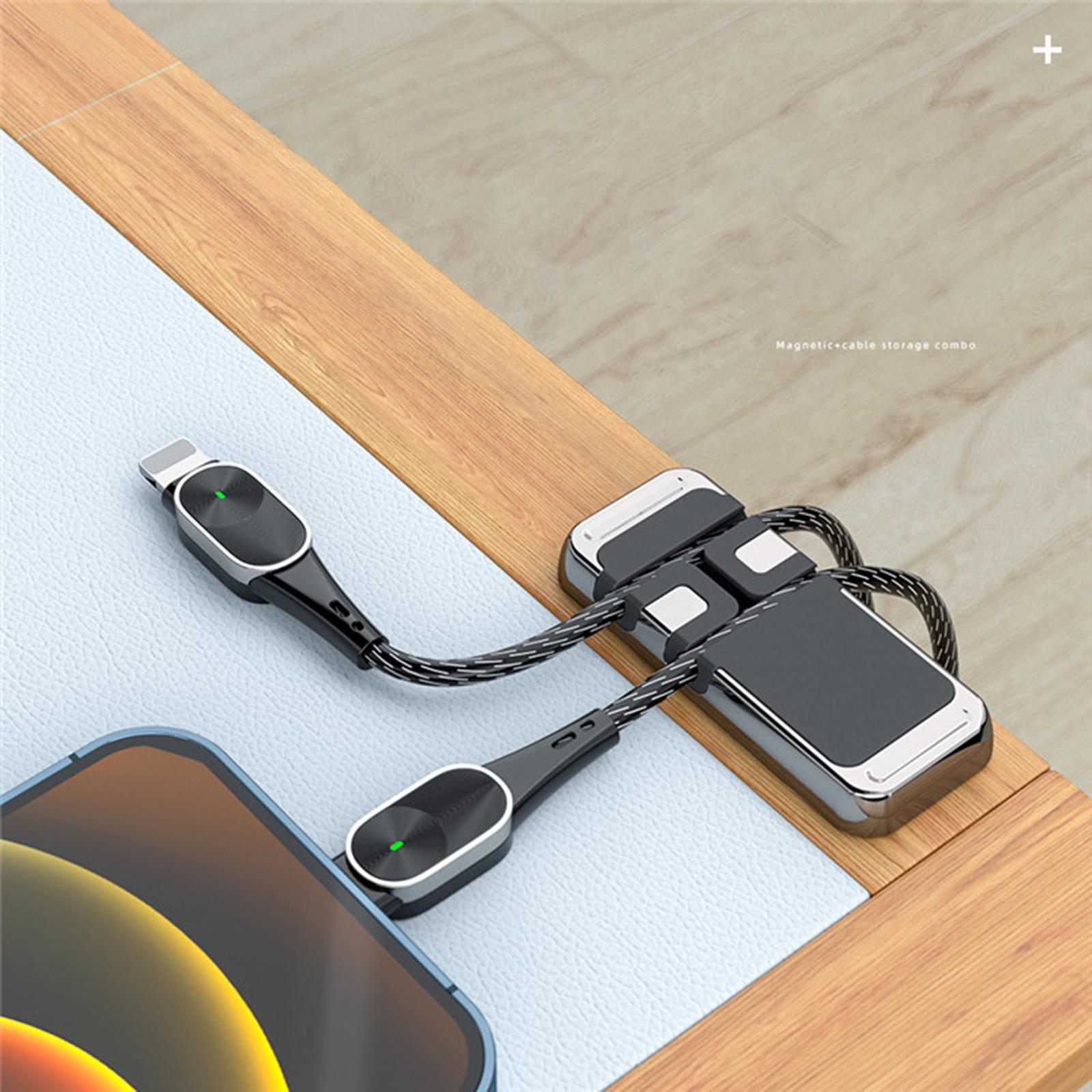 Phone Mount with USB Cable Management Accessories for Desk Car