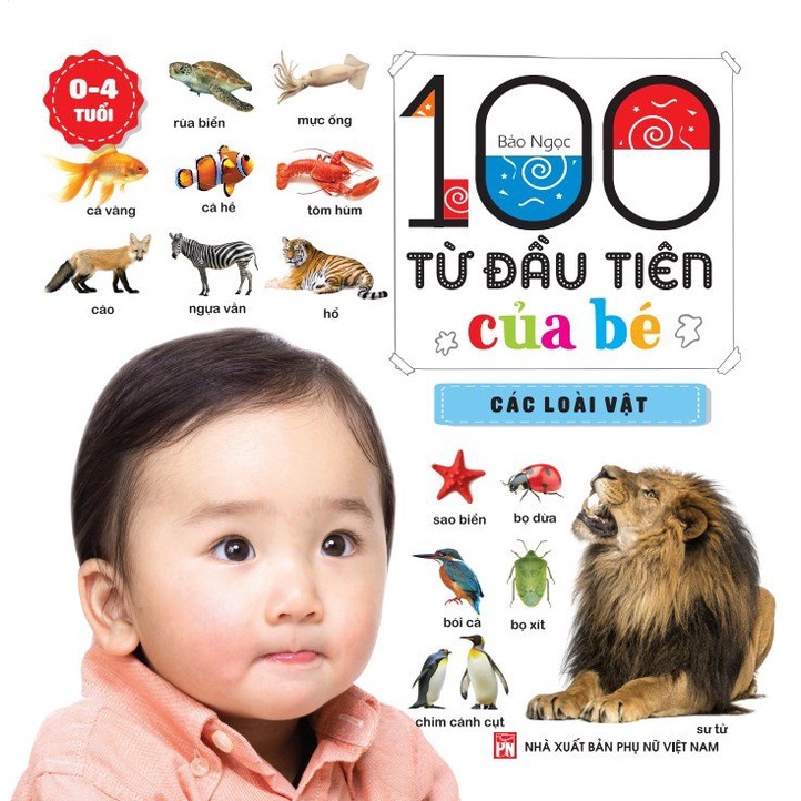Sách - Combo 3 cuốn 100 từ đầu tiên của bé  - ndbooks