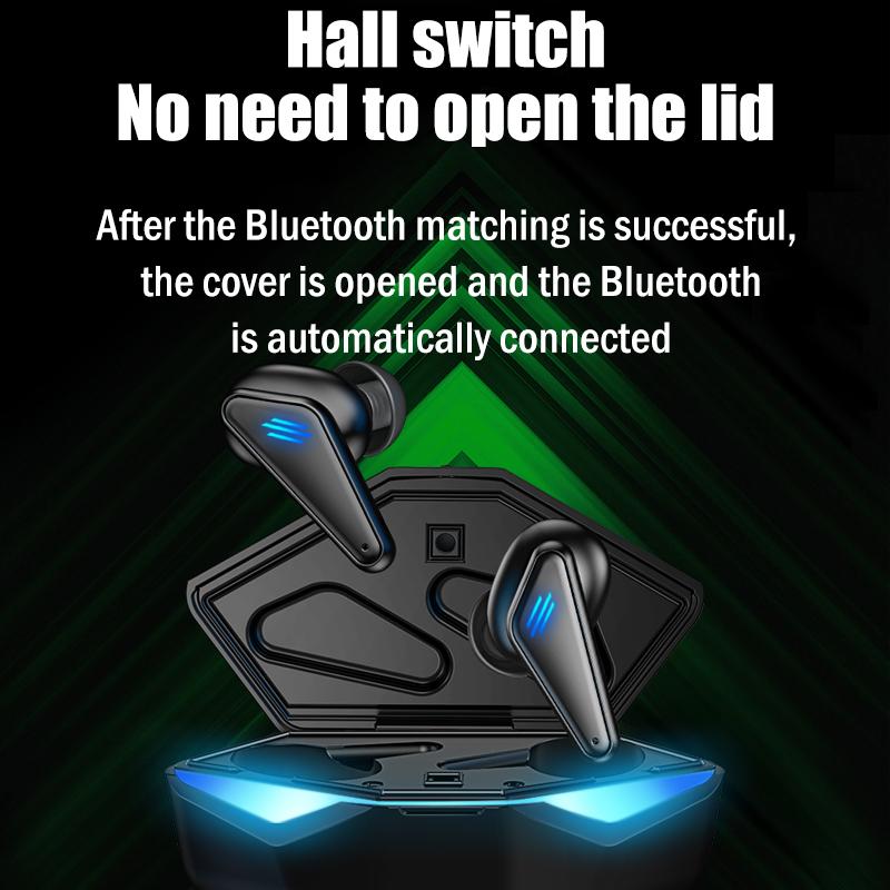 K55 Tai Nghe Chơi Game Thấp Trễ TWS Fone Bluetooth Tai Nghe Nhét Tai Có Mic Bass Âm Thanh Âm Thanh Định Vị Tai Nghe Không Dây