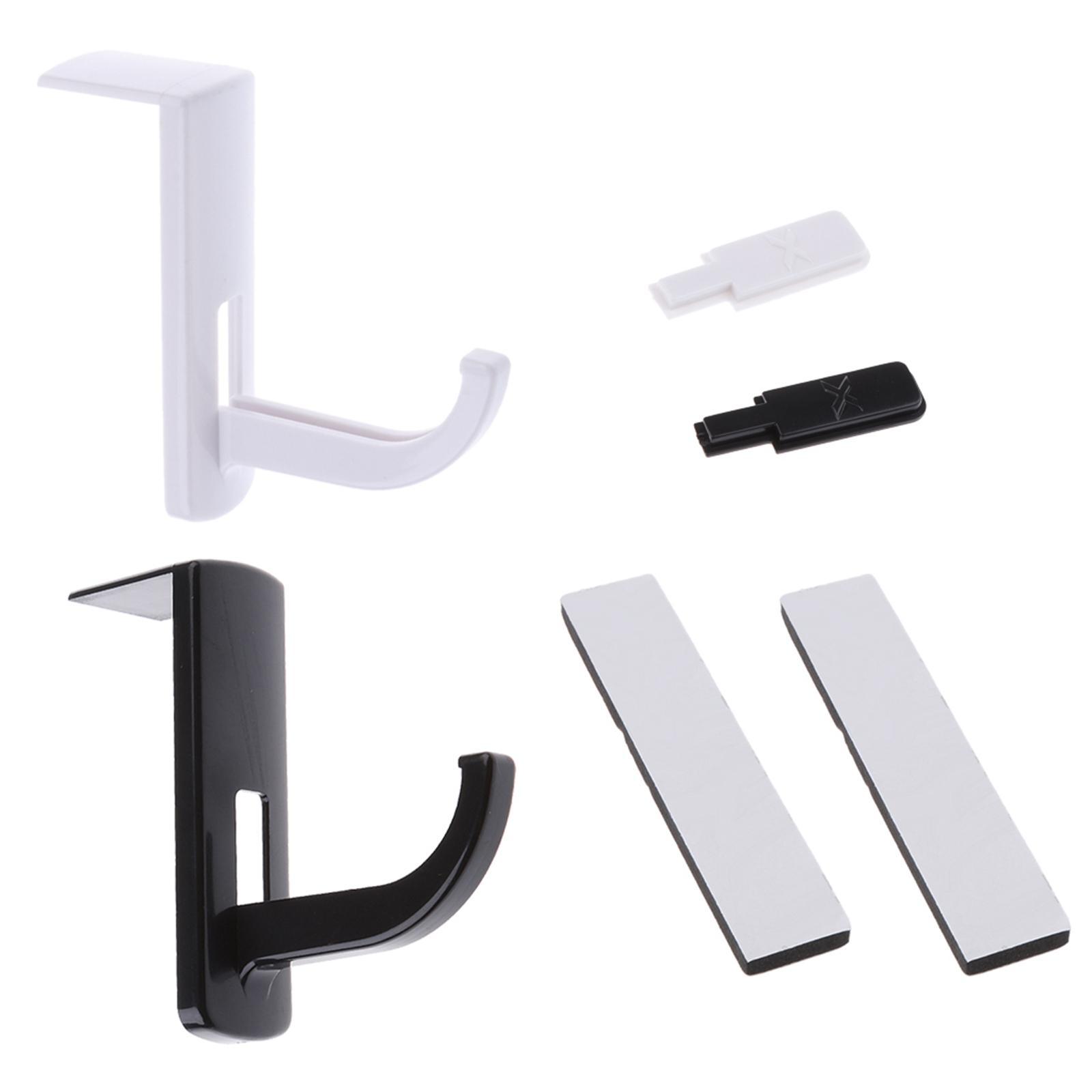2x  2Pack Headphone Headset Hanger Wall PC Monitor Stand for