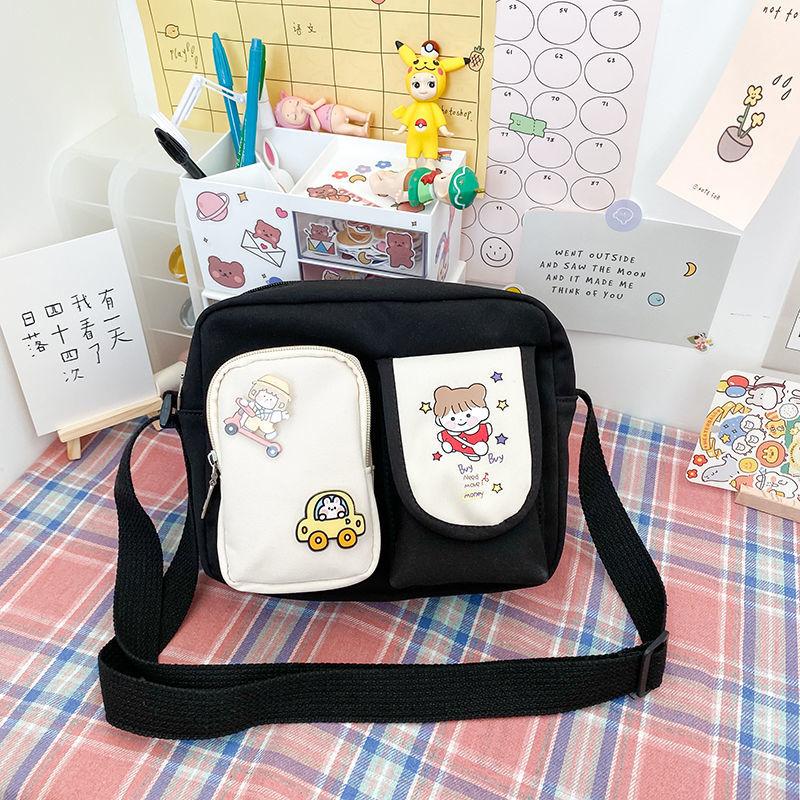 Women's Japanese Style All-Matching Canvas Bag Female Student Korean Style Crossbody