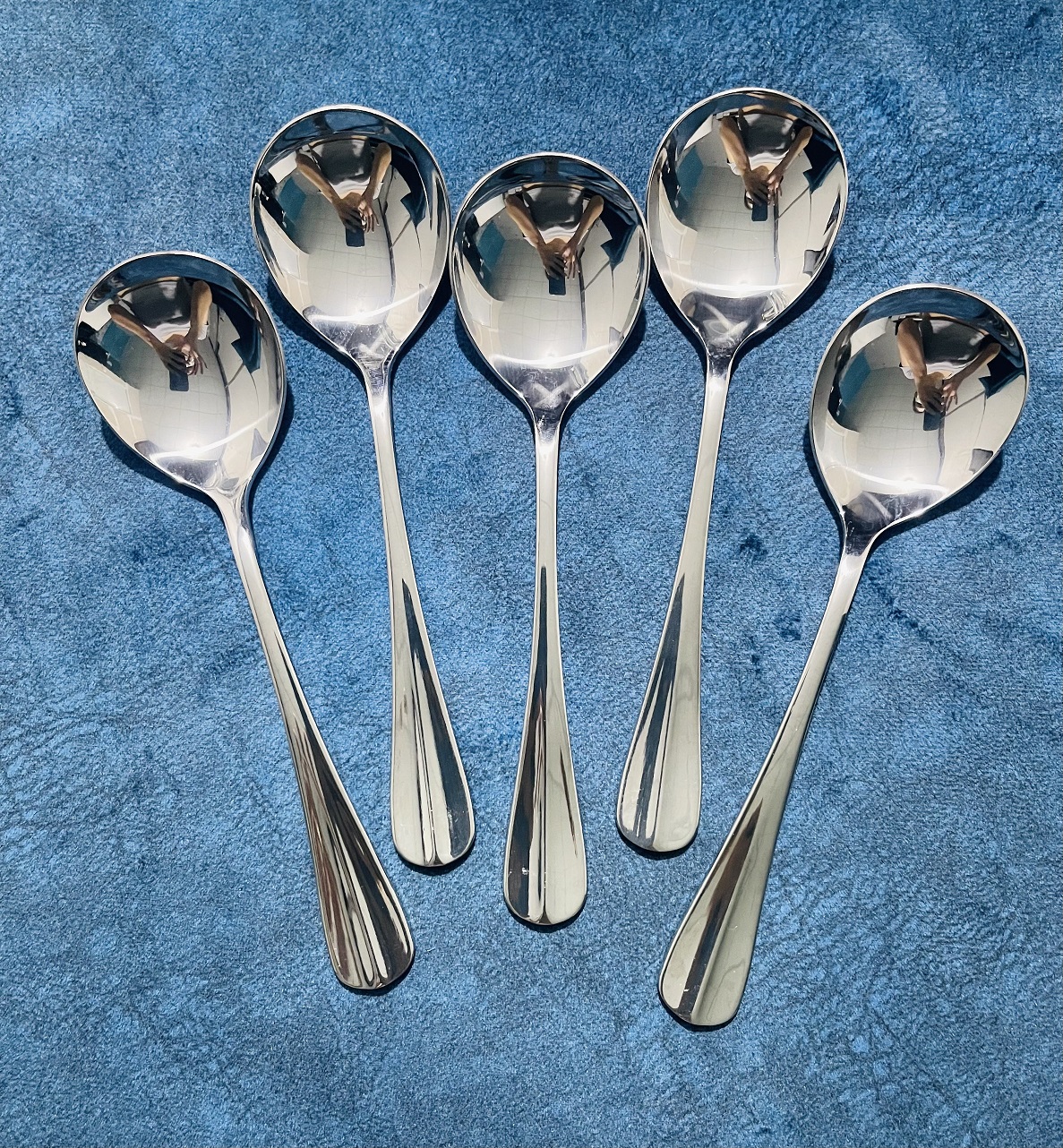 Muỗng Súp Tròn _ Muỗng Ăn Miệng Tròn Cán Gân Cao Cấp Inox #304
