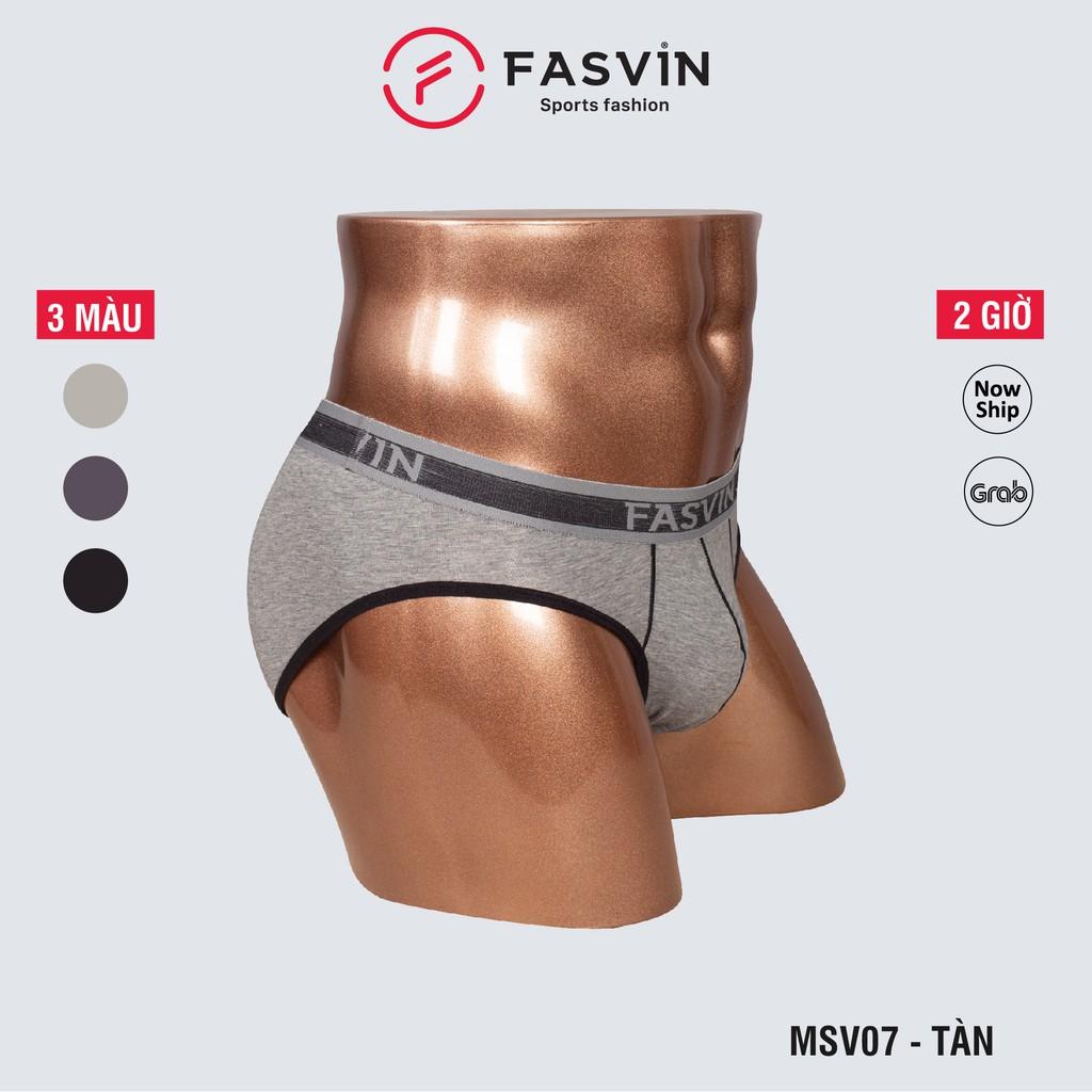 Quần lót nam fasvin MSV07.HN vải cotton chun dày dặn mềm mại co giãn dễ chịu