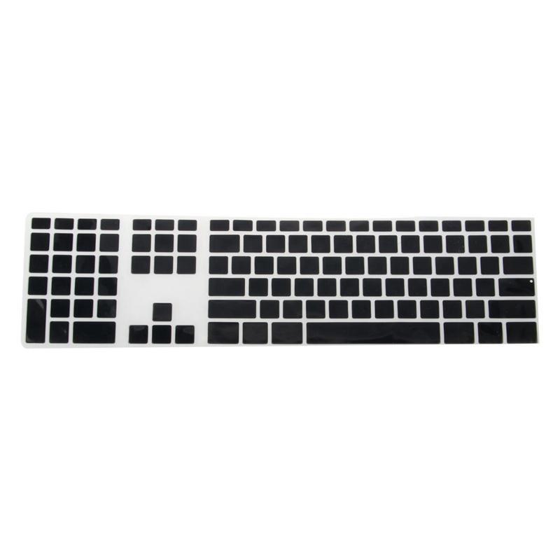 Set 2 vỏ silicon mỏng màu đen bảo vệ bàn phím máy tính Apple IMac
