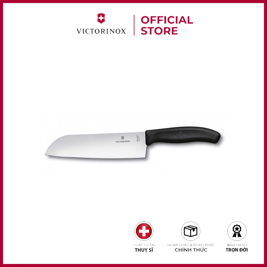 Dao bếp Victorinox Santoku Knife màu đen ( 17cm) 6.8503.17B