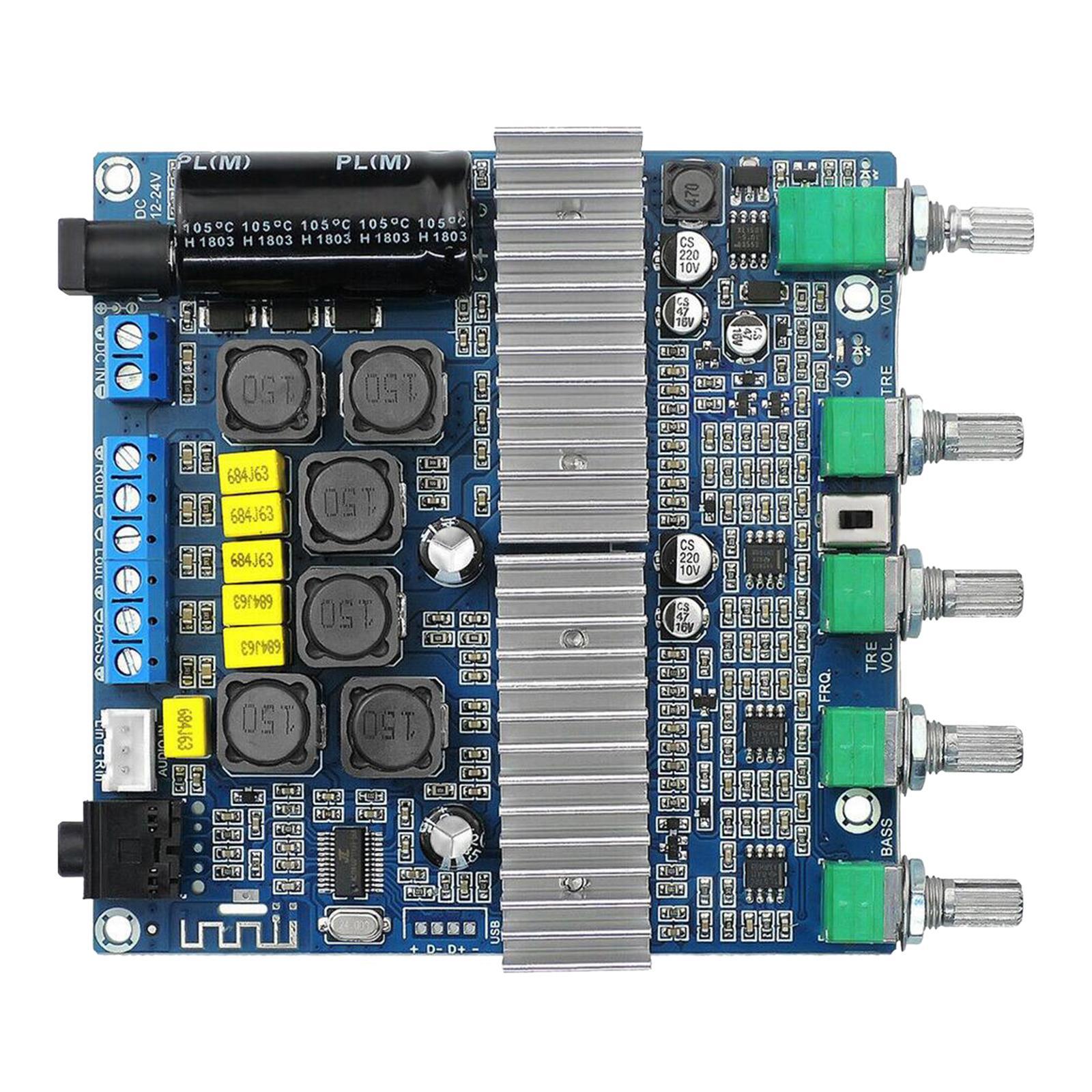 Bluetooth 5.0 TPA3116D2 Digital2.1 Audio Amplifier Board W/ Bluetooth & Case