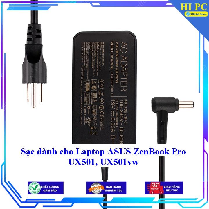 Sạc dành cho Laptop ASUS ZenBook Pro UX501 UX501vw - Kèm Dây nguồn - Hàng Nhập Khẩu