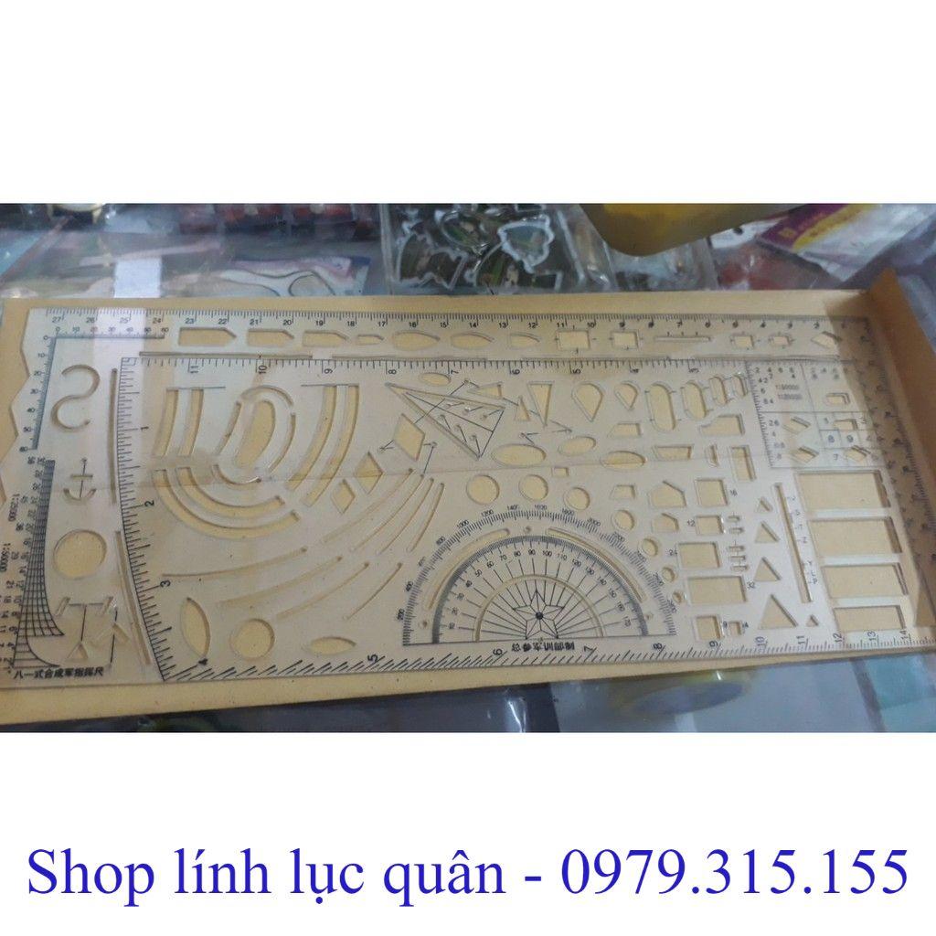 Thước chỉ huy tham mưu trắng 28x11.5cm