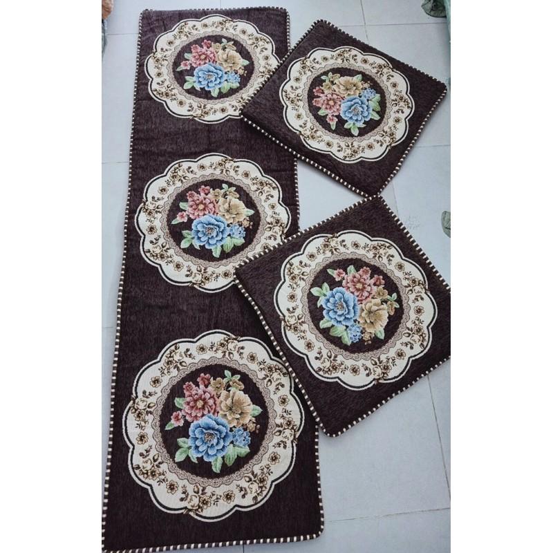 Thảm trải ghế tây âu 1m8 màu đỏ FREE SHIP