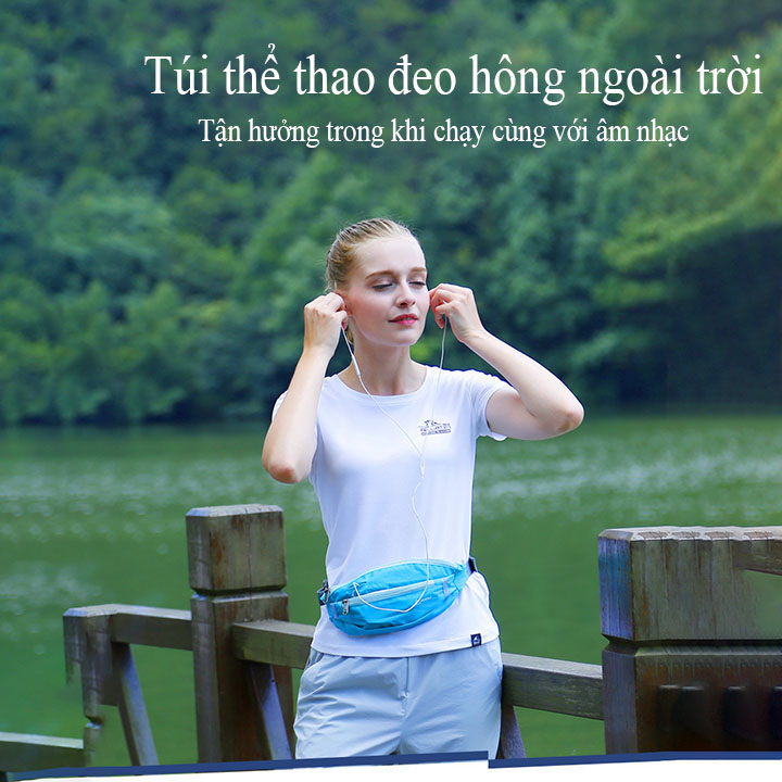 Túi đeo hông Túi đeo bụng Túi đeo chéo nam nữ Túi đeo bao tử chạy bộ tập gym Hewofl 1792 hàng chính hãng