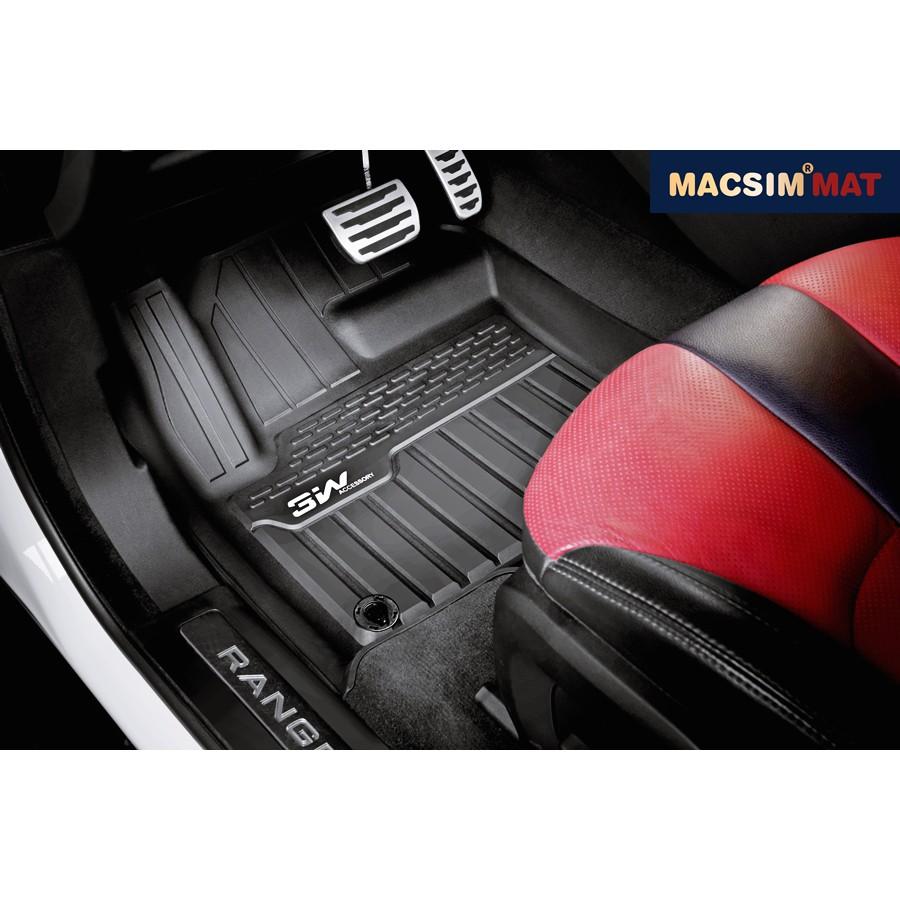 Thảm lót sàn LANDROVER RANGE ROVER SPORT 2014- nhãn hiệu Macsim 3W - chất liệu nhựa TPE đúc khuôn cao cấp - màu đen