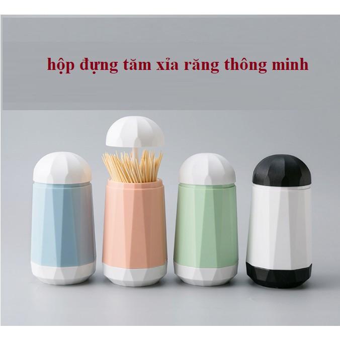 Hộp đựng tăm xỉa răng thông minh nhựa cao cấp, bền đẹp, vật phẩm trang trí, an toàn khi sử dụng GD197-HDTam