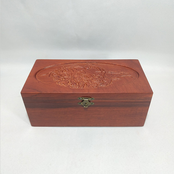 Hộp đựng trang sức - hộp đựng con dấu gỗ hương Goldseee trạm khắc hoa văn