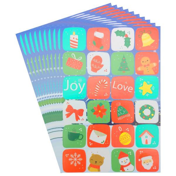 Bộ 10 Tờ Sticker Cổ Động Merry Christmas - Teenage 01