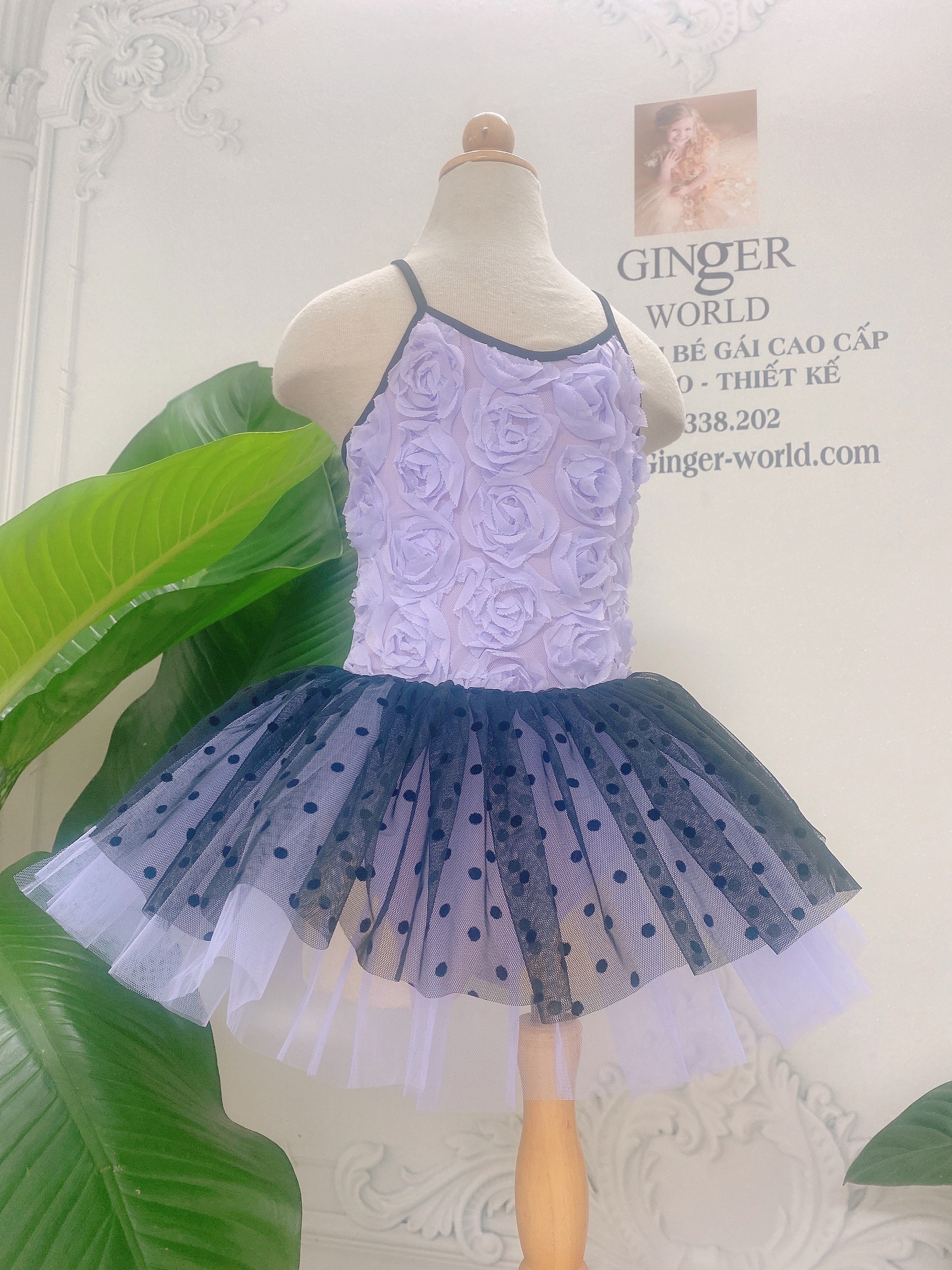 Đầm múa Ballet bé gái PD376 Ginger world