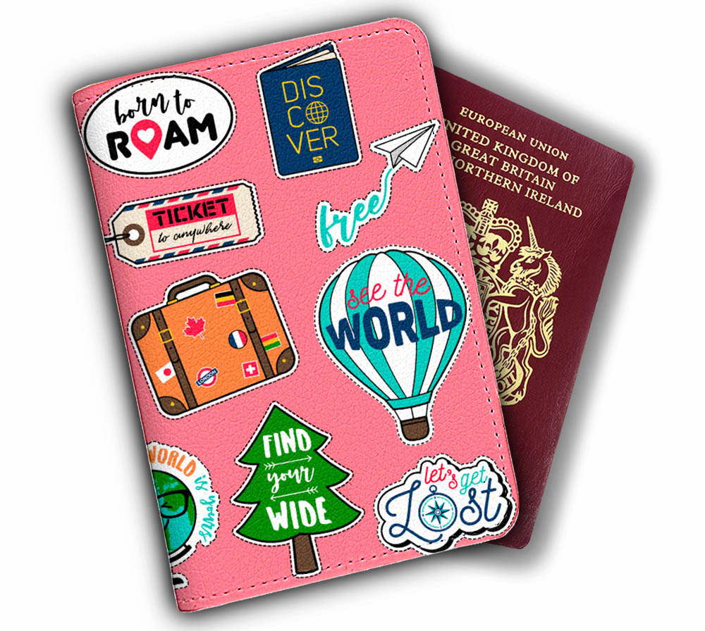 Ví Đựng Passport Du Lịch Và Phụ Kiện STICKERS - Bao Da Hộ Chiếu STormbreaker - Passport Cover Holder - Thiết Kế Thời Trang - Độc Đáo - LT002