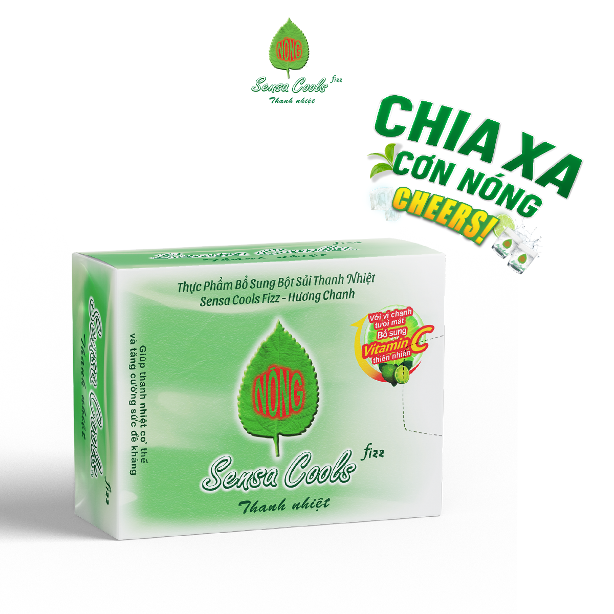 BỘT SỦI THANH NHIỆT SENSA COOLS FIZZ