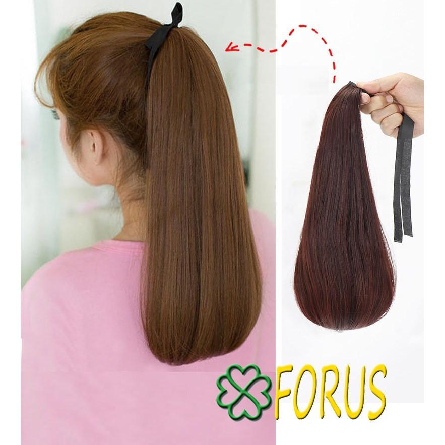 Tóc cột giả đuôi cúp 40cm