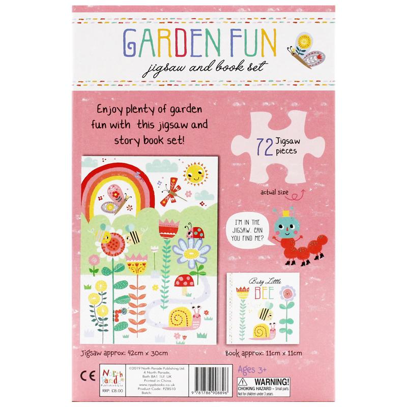 Jigsaw &amp; Book Set - Garden Fun