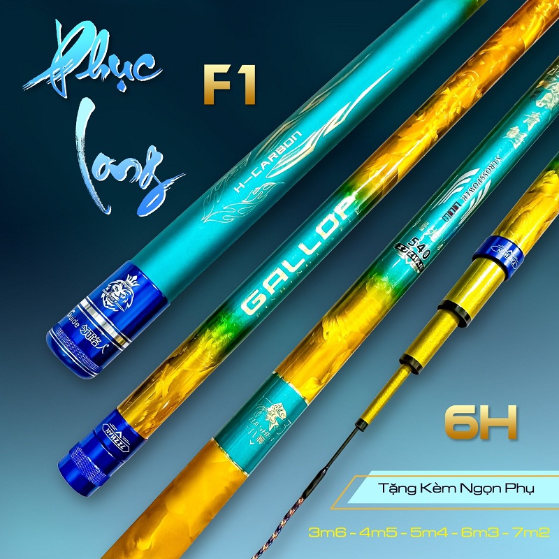 Cần Câu Đài Phục Long 6H Tặng Ngọn phụ - Tuấn Phi Fishing