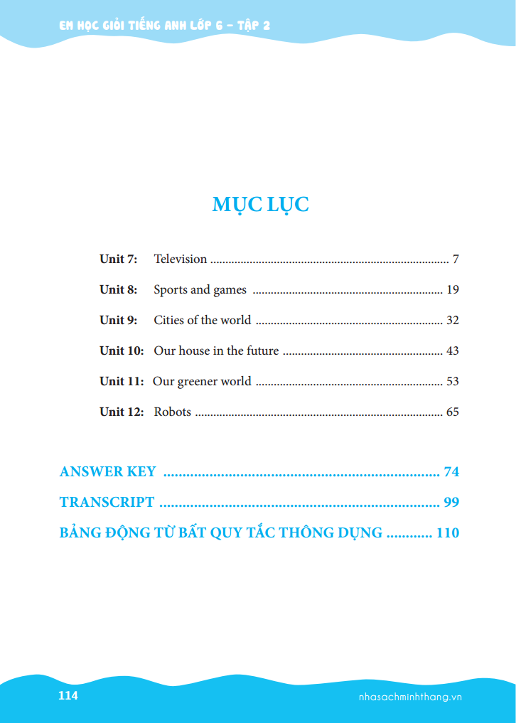 The Langmaster - Em Học Giỏi Tiếng Anh Lớp 6 - Tập 2 (Có Đáp Án)