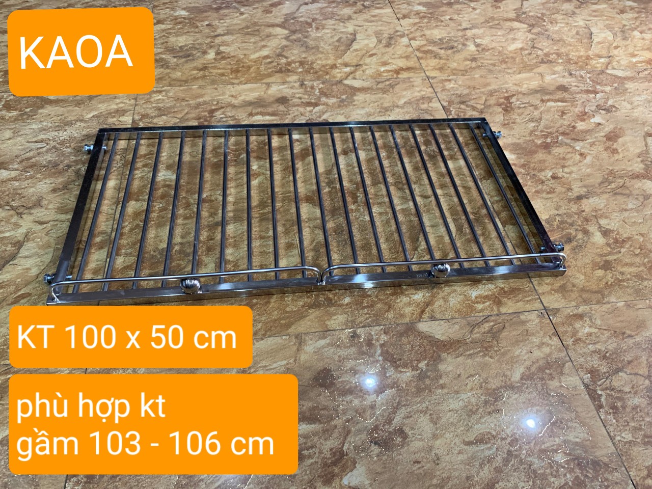 Giá gầm bếp , kệ để đồ nhà bếp inox 304 .kt 100 x 50 cm