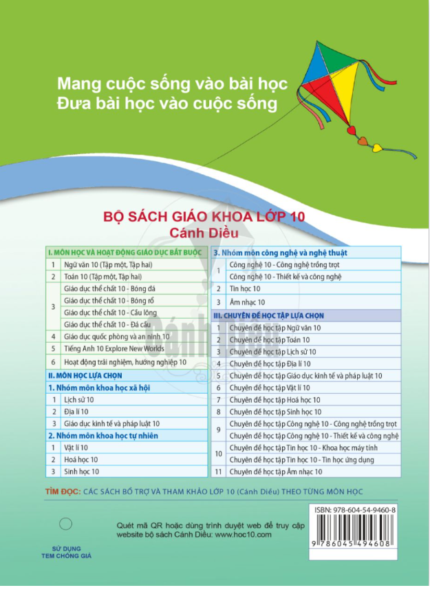 Bài tập Toán lớp 10 - tập 1 (Cánh Diều)