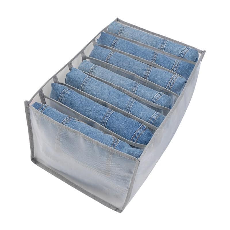 KHAY LƯỚI ĐỰNG QUẦN ÁO 7 NGĂN SIÊU GỌN TIỆN DỤNG