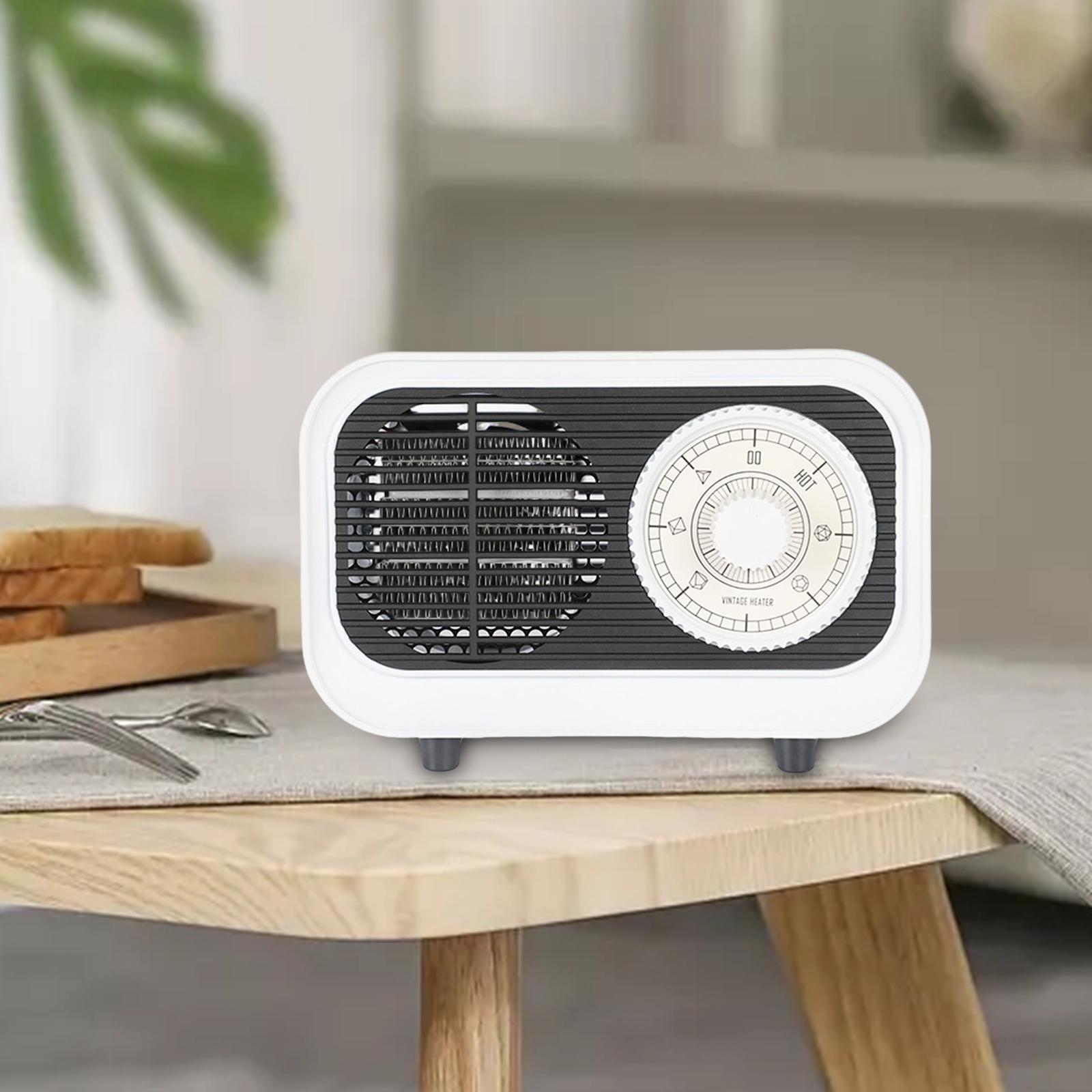 Warm Air Blower Space Heater Portable Retro for Bedroom Winter Room