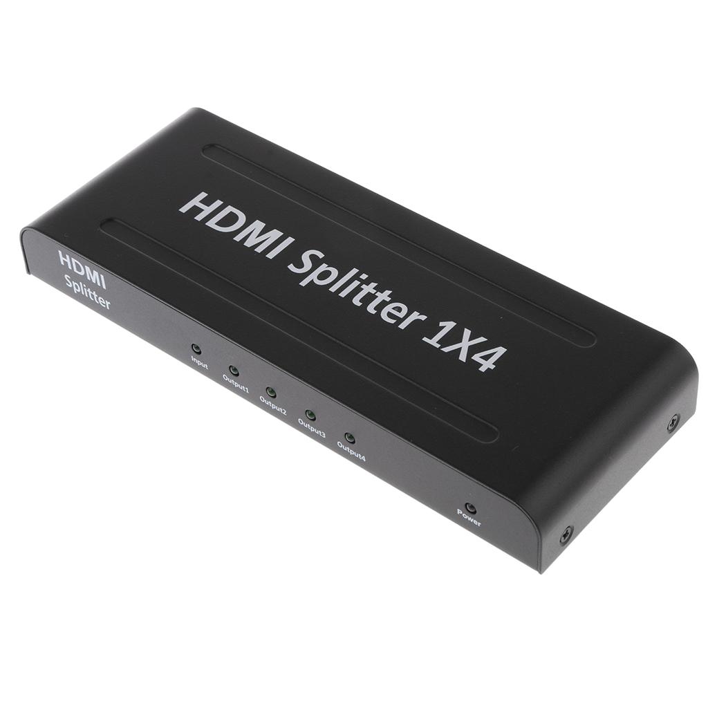 1x4 HDMI Divider Full HD 4Kx2K and 3D Resolution Fits UK power