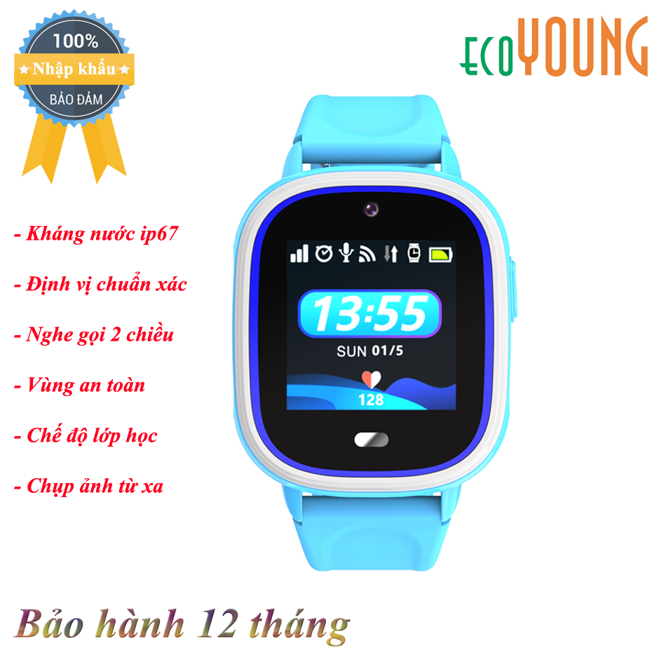 Đồng hồ định vị trẻ em ecoWATCH E5S 2020 (chống nước) - Hàng Nhập Khẩu