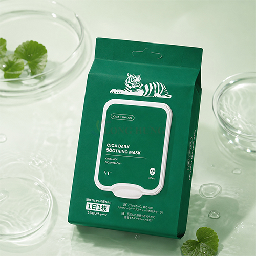 Mặt nạ cấp ẩm dành cho VT Cica Daily Soothing Mask (15 miếng) - Hàng chính hãng