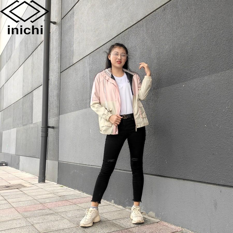 Áo khoác dù A760 nữ trơn 2 lớp dày dặn chống nắng tốt vải cực êm phong cách thời trang- INICHI