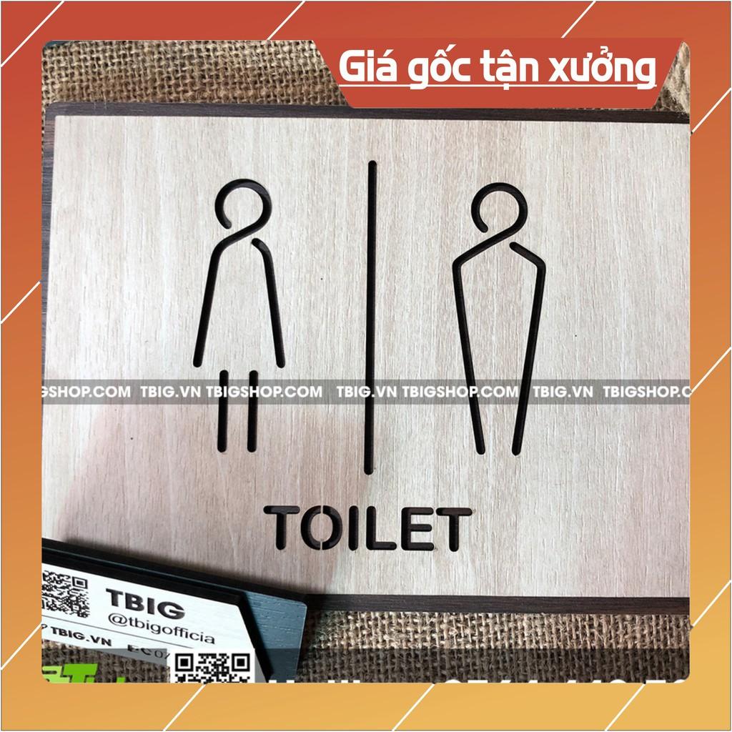 Bảng dán Toilet  2 lớp cắt laser sắc nét