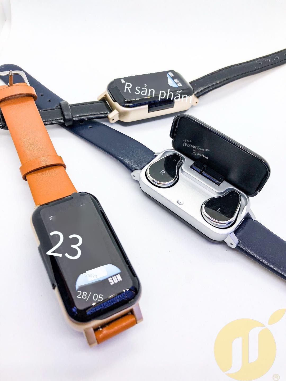 Giao hàng nhanh tai nghe bluetooth thông minh đồng hồ thể thao 2 trong 1 quà tặng cao cấp màn hình màu vòng tay đơn giản đồng hồ đo nhịp tim T89