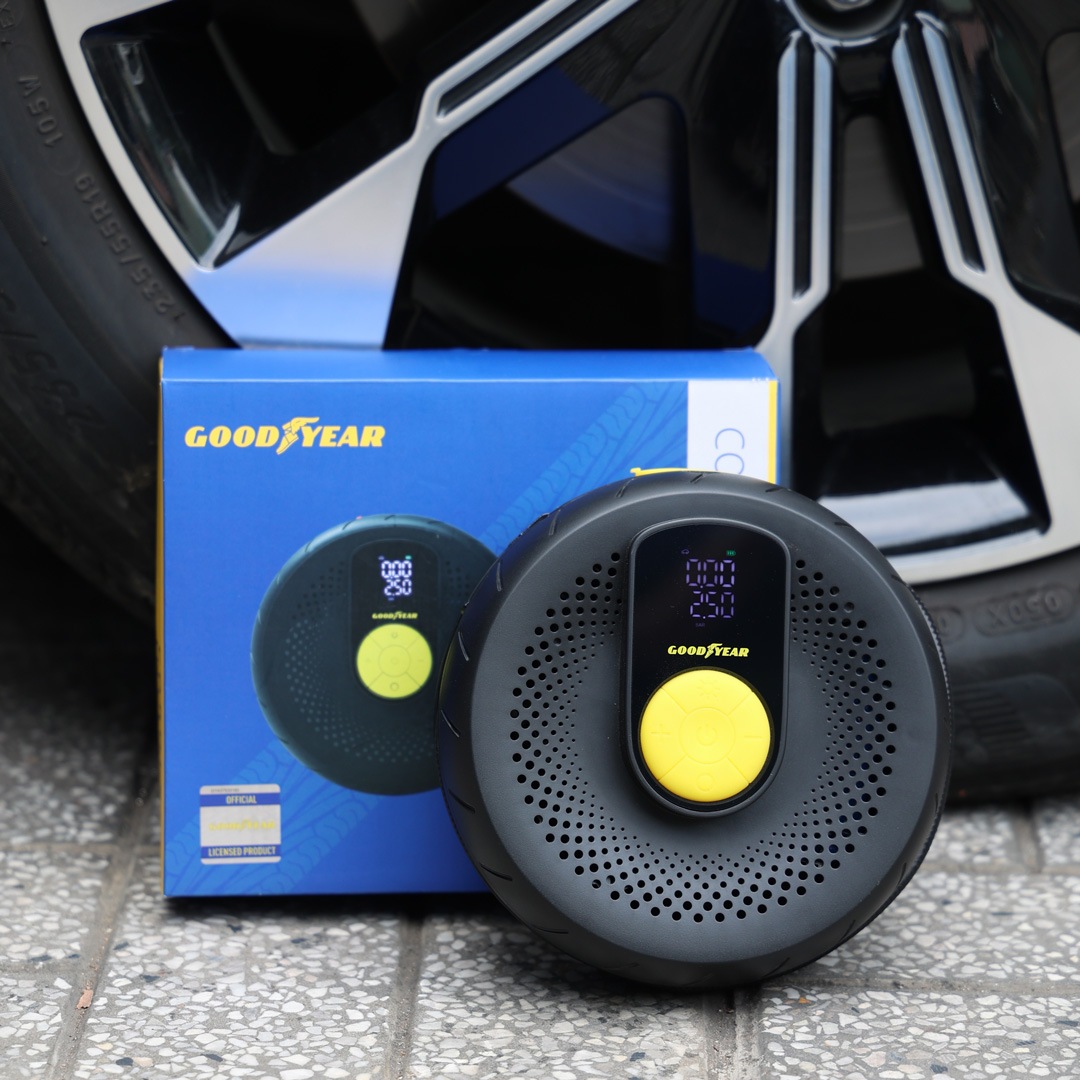 Máy Bơm Lốp Ô Tô Không Dây Tích Điện Tự Ngắt Đa Năng GOODYEAR GY -2252
