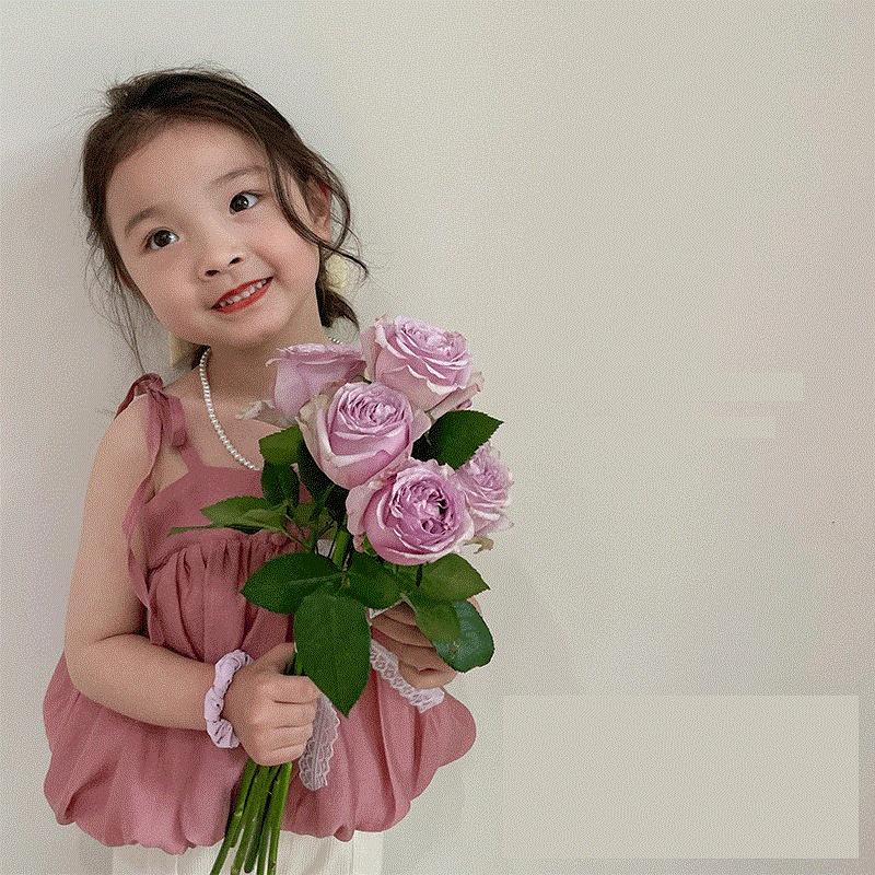 TA30220 Áo cotton lụa 2 dây Ambb V044 cho bé gái