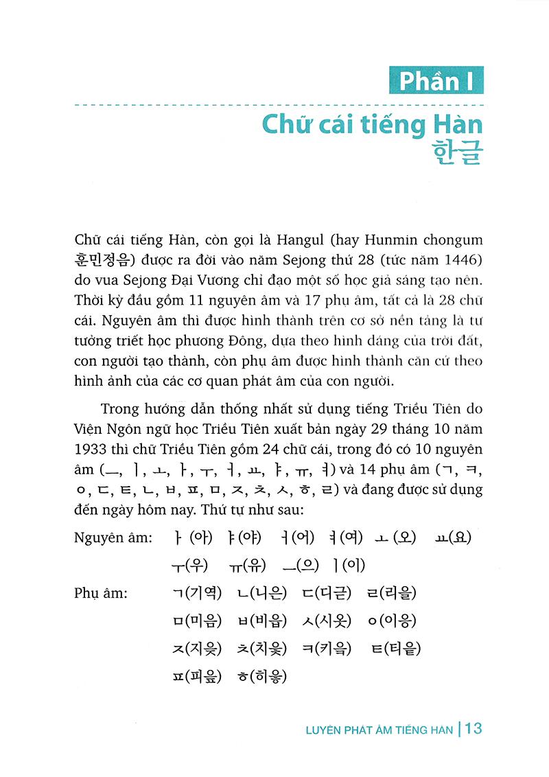 Luyện Phát Âm Tiếng Hàn (Tái Bản)
