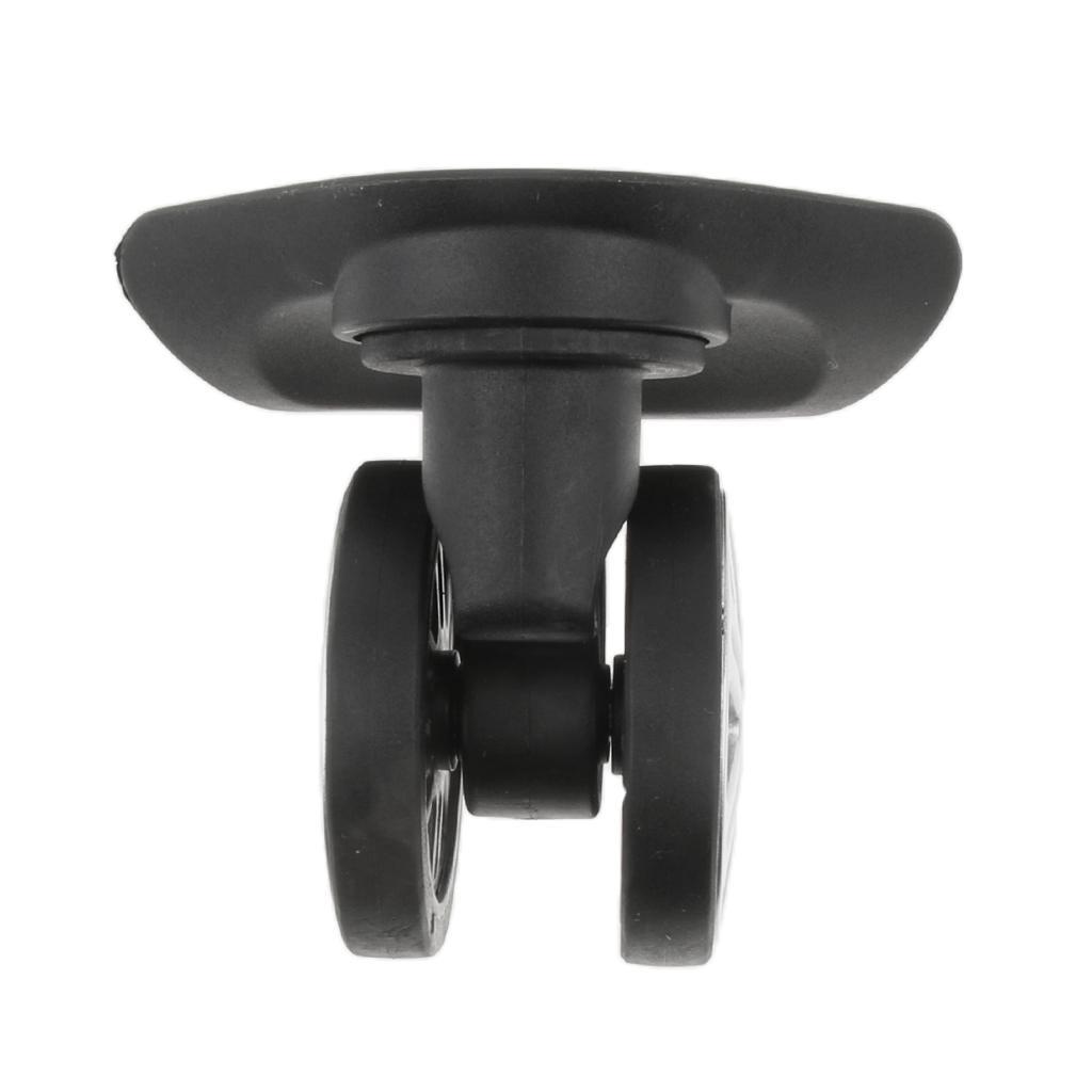 4x 2 Pieces Black Replacement A19 Dual Roller Wheels Luggage Swivel Suitcase Casters Repair Accessory