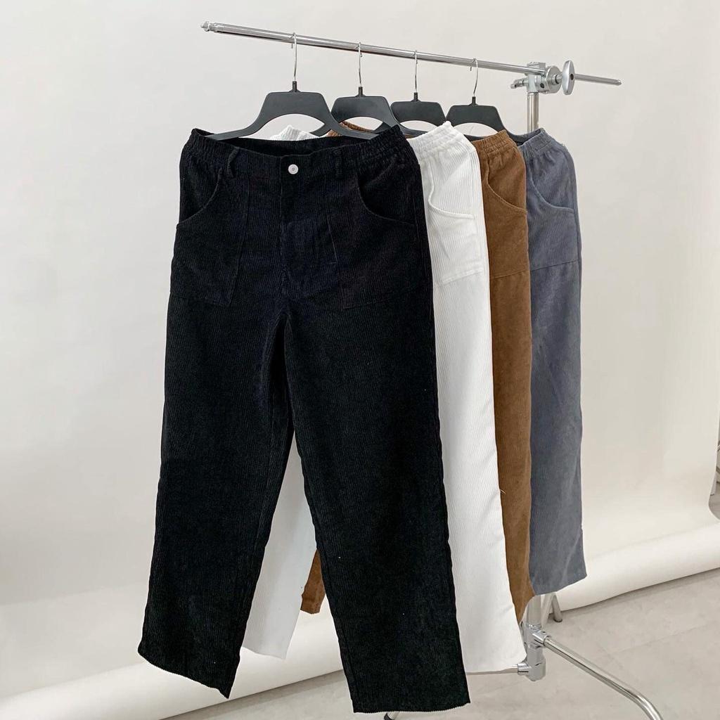 Quần dài Basic Pants (quần nhung ống suông)