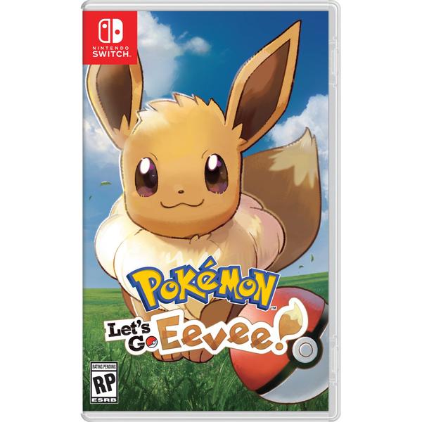 Máy Chơi Game Nintendo Switch Với Neon Blue Kèm Pokemon: Let's Go, Eevee! - Hàng Nhập Khẩu