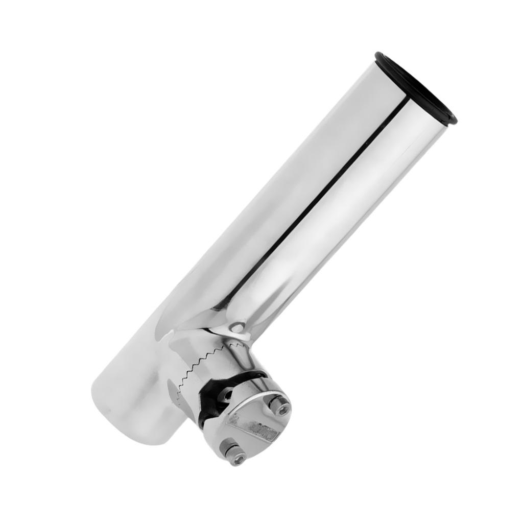 Kayak Boat Yacht Fishing Rod Holder Pole Mount Clamp On Rails 3/4" to 1"