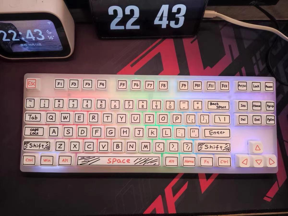 126 Phím Đồ Bộ Keycap XDA Hồ Sơ Keycaps PBT Cho Bàn Phím Cơ Tùy Chỉnh Anime Dễ Thương Phím Mũ Bộ Tester68 Rk61