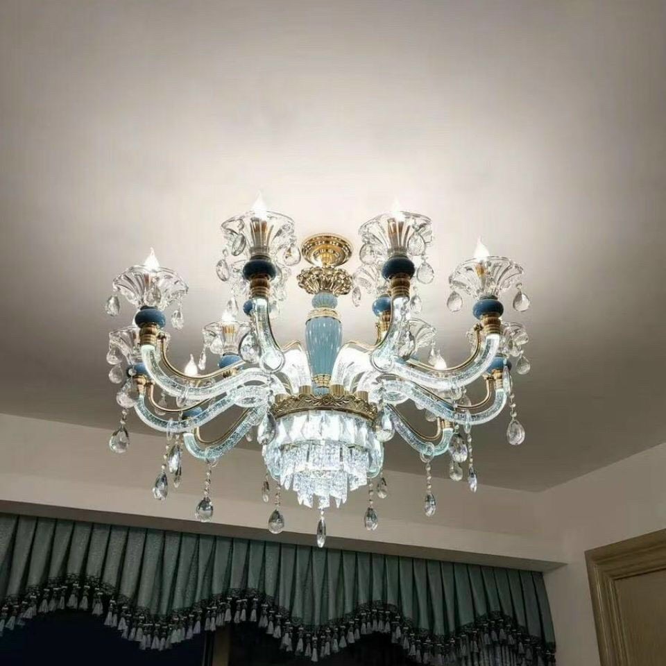 Đèn chùm FIONA hiện đại loại 15 tay trang trí nội thất sang trọng - kèm bóng LED .