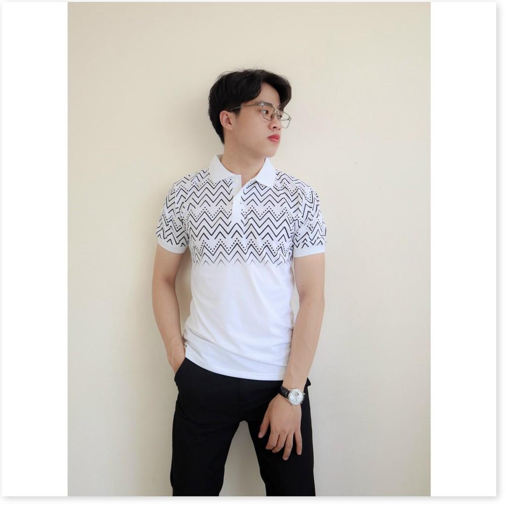 Áo thun cổ trụ ngắn tay phong cách lịch lãm KME FASHION
