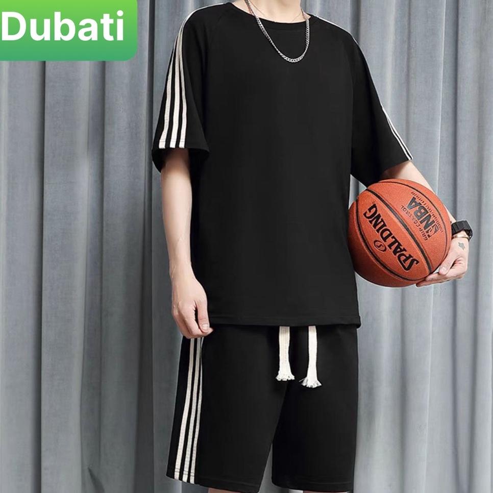 ĐỒ BỘ THỂ THAO 3 SỌC HÔNG SIÊU MỚI HOT, ĐỒ BỘ NAM, SET ĐỒ BỘ CHẤT VẢI CAO CẤP HOT HIT CHO MÙA HÈ - DUBATI FASHION